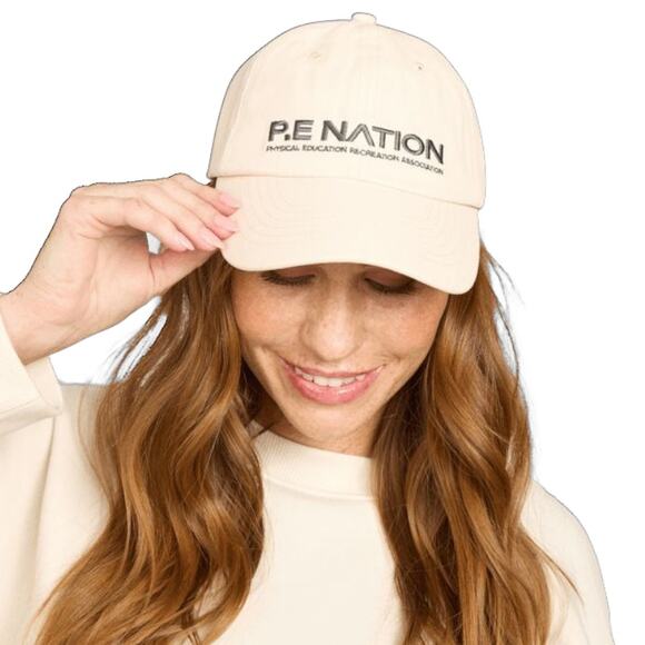 P.E Nation Hat Cap Strap Back Blush Pink Embroidered Homage OSFA Womens NWT - Picture 8 of 8